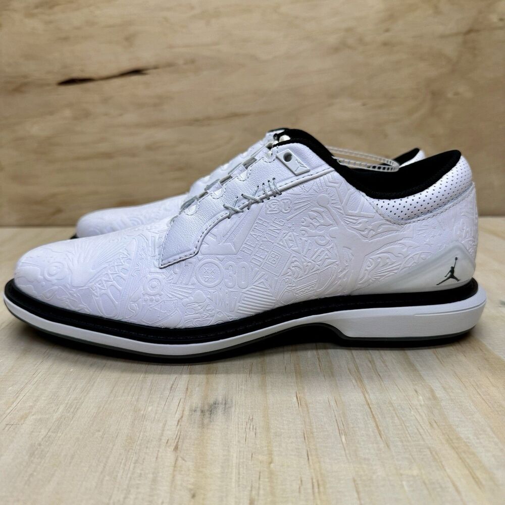 NEW Jordan ADG 5 White Black Pure Platinum FQ6642-102 Mens Sz 9